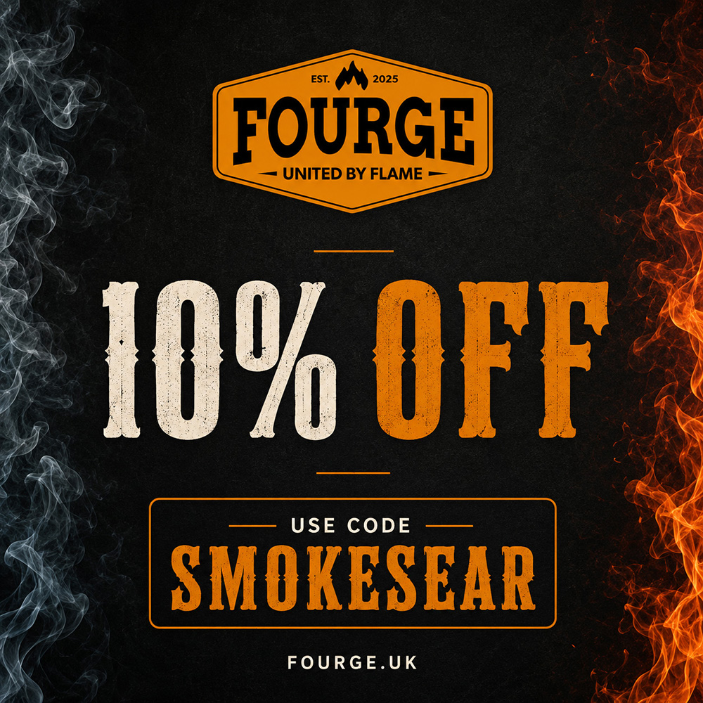 Save 10% on everything at FOURGE with exclusive discount code SMOKESEAR.